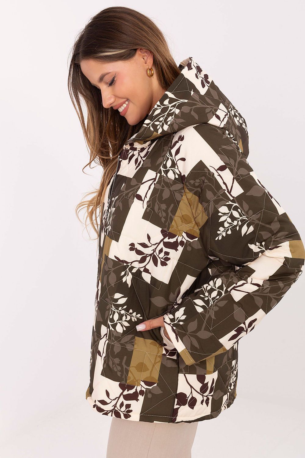   Kurtka Damska Model IT-KR-21685.23 Khaki - Italy Moda 