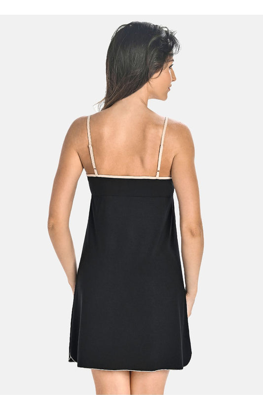 Koszulka nocna Koszula Nocna Model Tessa 5801 Black - Teyli 