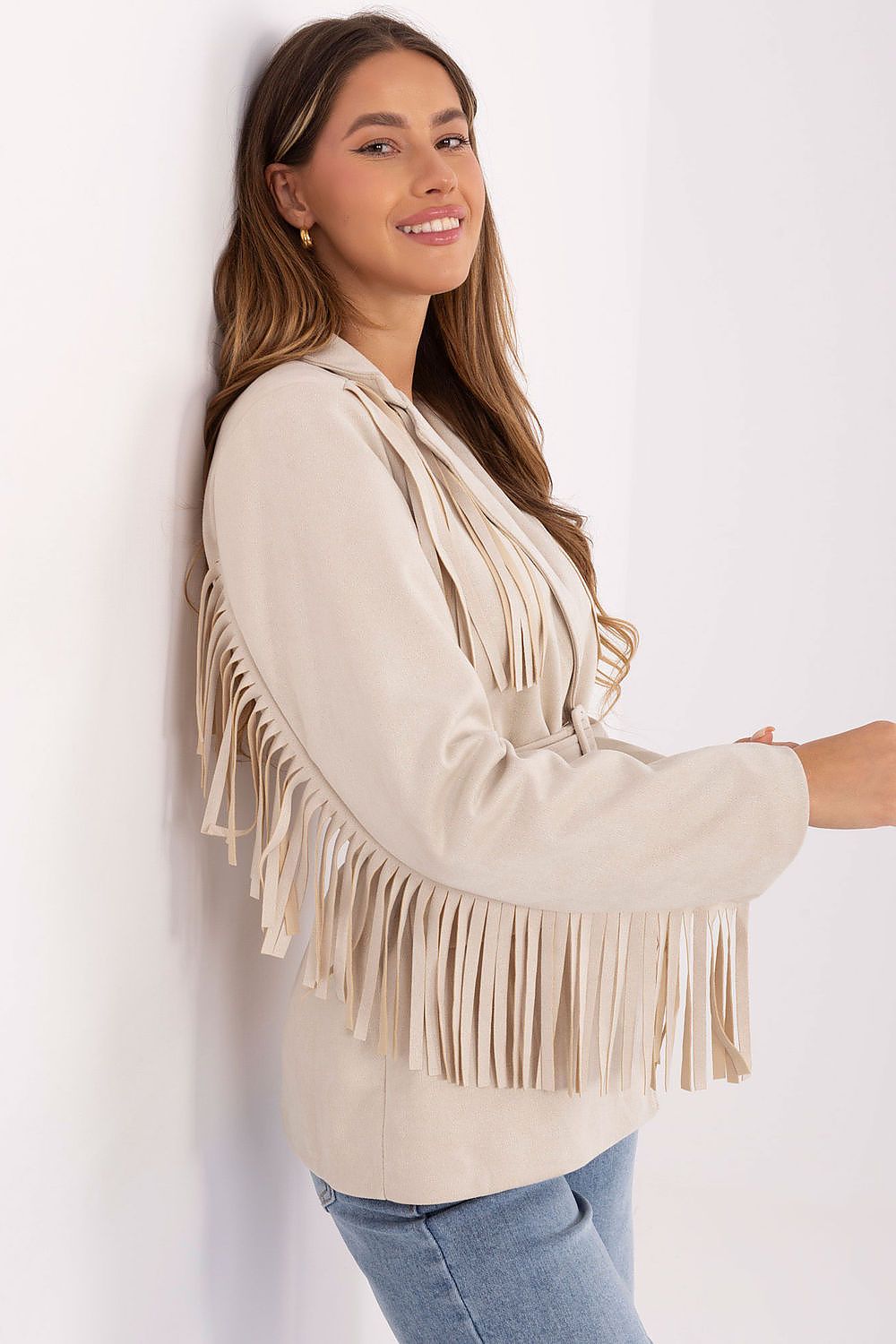   Marynarka Model IT-PL-5792.33 Light Beige - Rue Paris 