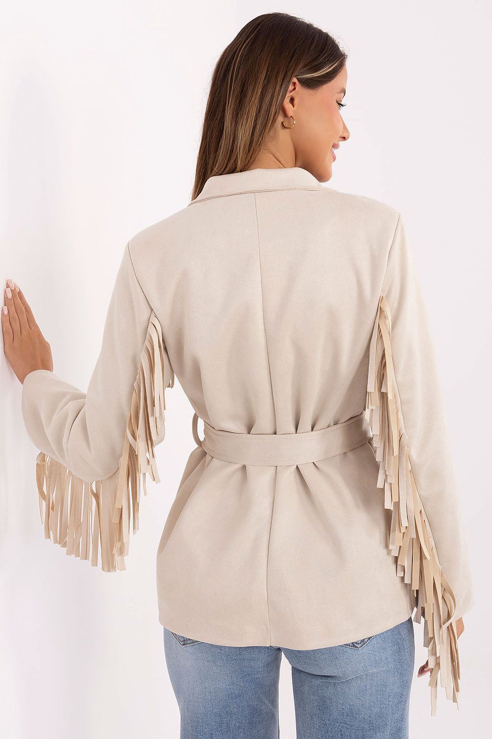   Marynarka Model IT-PL-5792.33 Light Beige - Rue Paris 