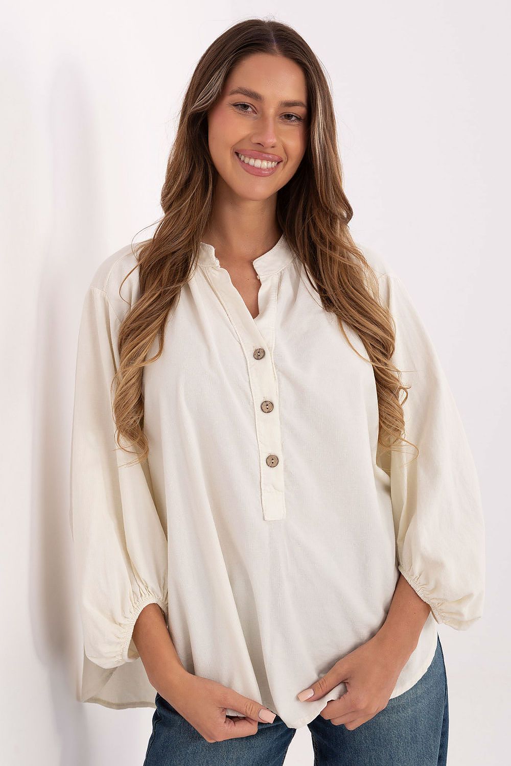   Bluzka Model IT-KS-233607.63 Light Beige - Italy Moda 