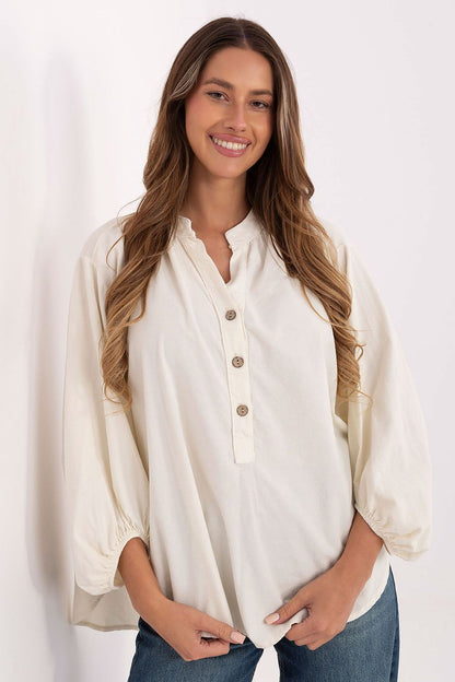   Bluzka Model IT-KS-233607.63 Light Beige - Italy Moda 