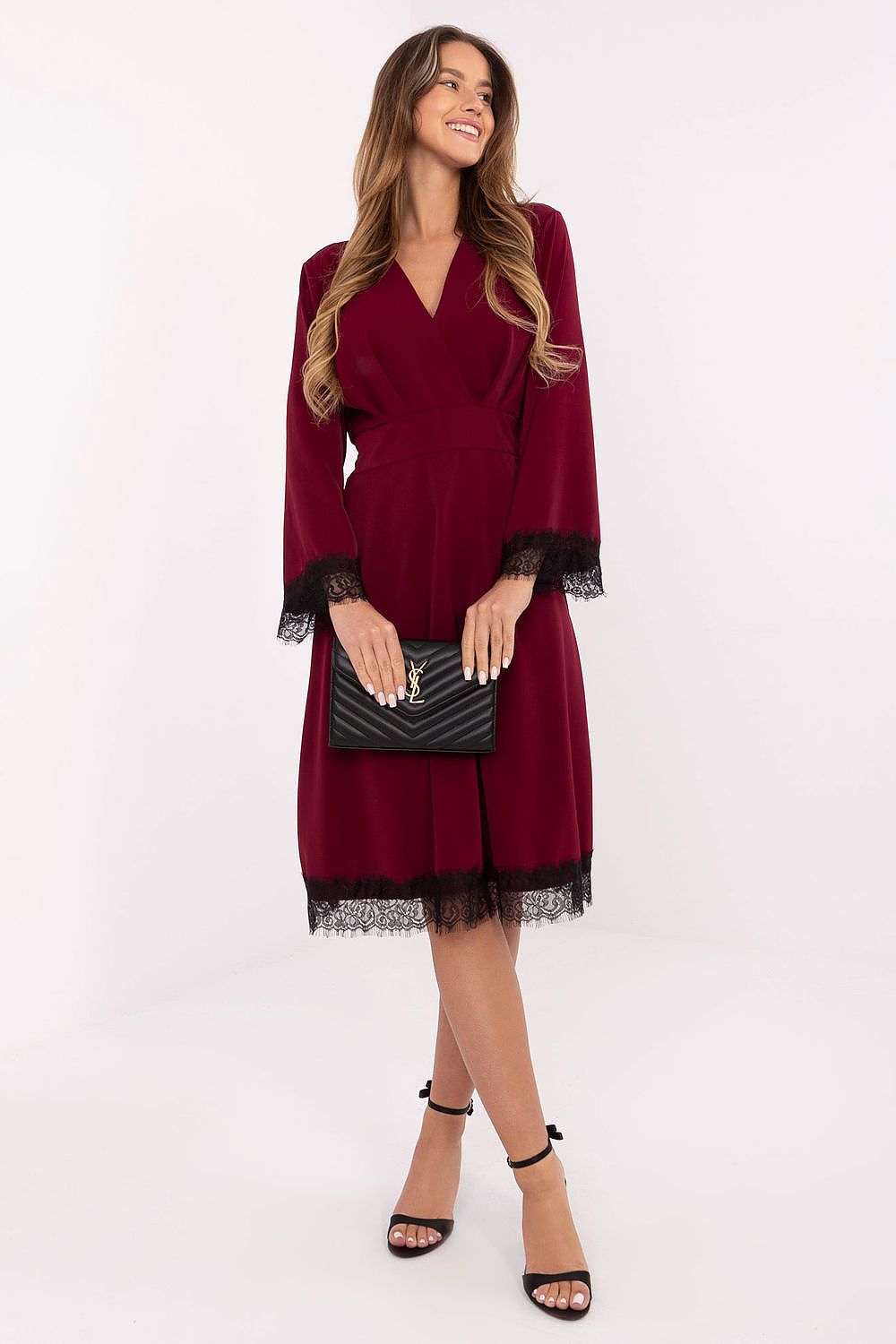   Sukienka Model MI-SK-92477.18P Bordo - Italy Moda 