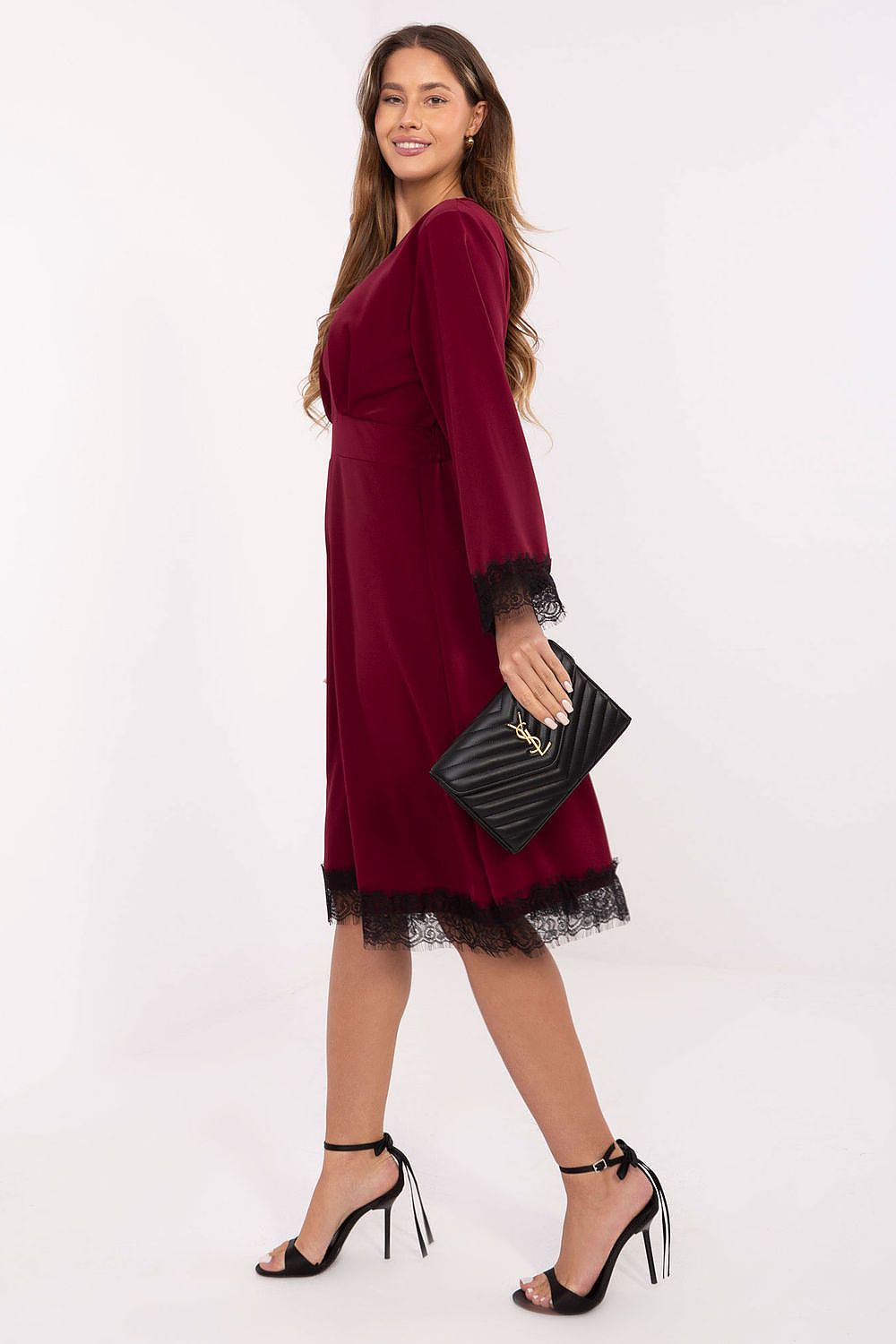   Sukienka Model MI-SK-92477.18P Bordo - Italy Moda 
