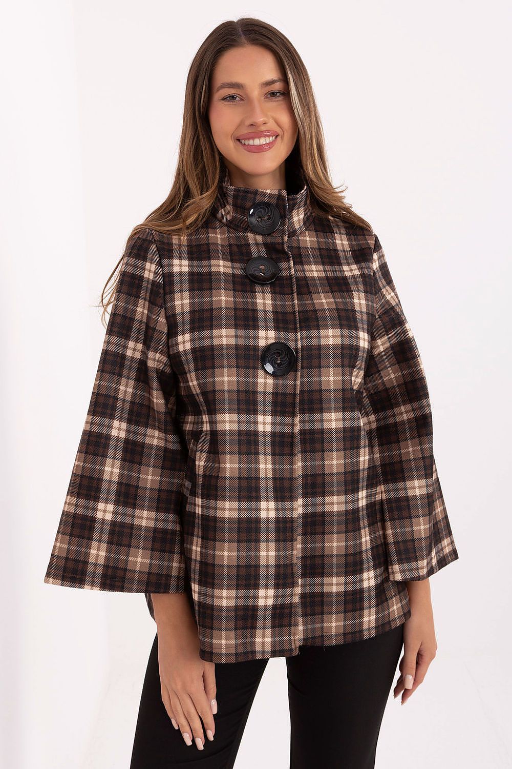  Płaszcz Damski Model IT-PL-31820-1.26 Camel - Italy Moda 