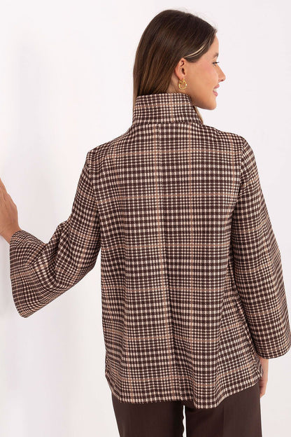   Płaszcz Damski Model IT-PL-31820.25 Brown - Italy Moda 