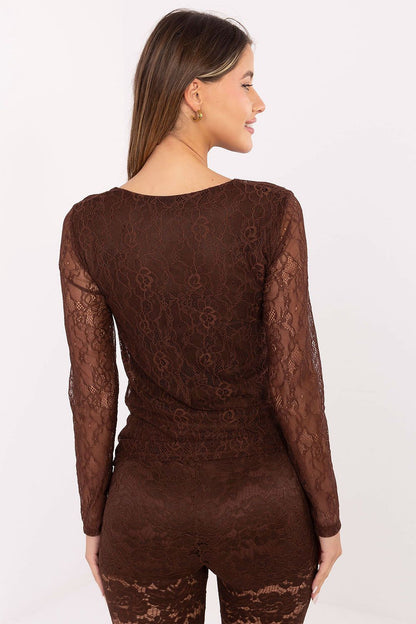   Bluzka Model MI-BZ-272403.19P Brown - Italy Moda 