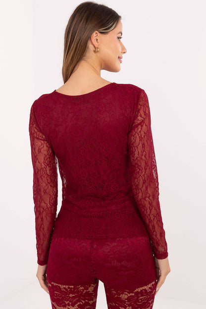   Bluzka Model MI-BZ-272403.19P Bordo - Italy Moda 