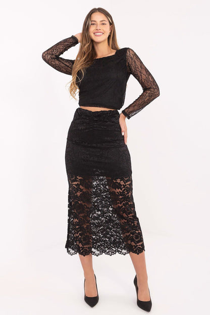  Spódnica Model MI-SD-G9137.16P Black - Italy Moda 