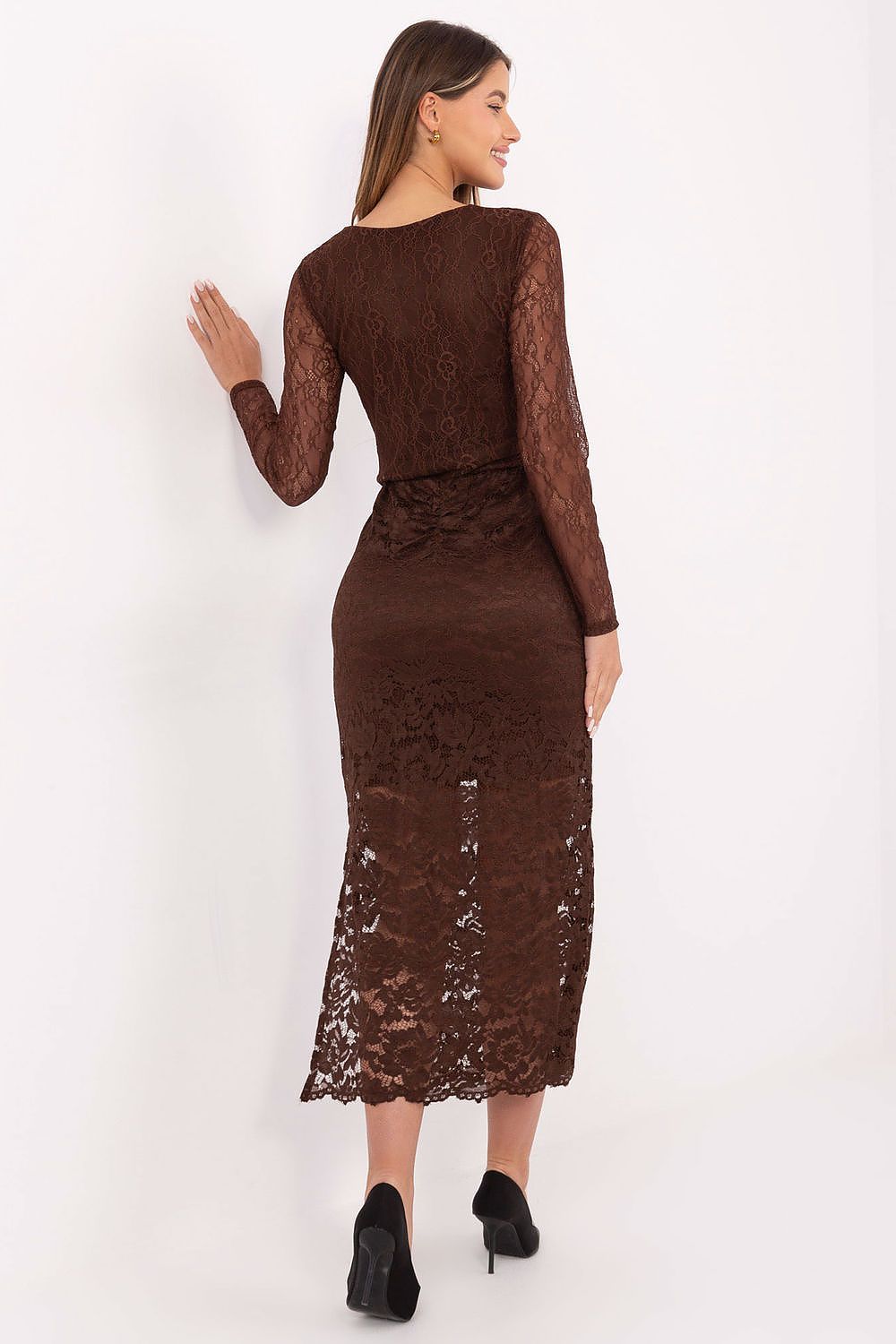  Spódnica Model MI-SD-G9137.16P Brown - Italy Moda 