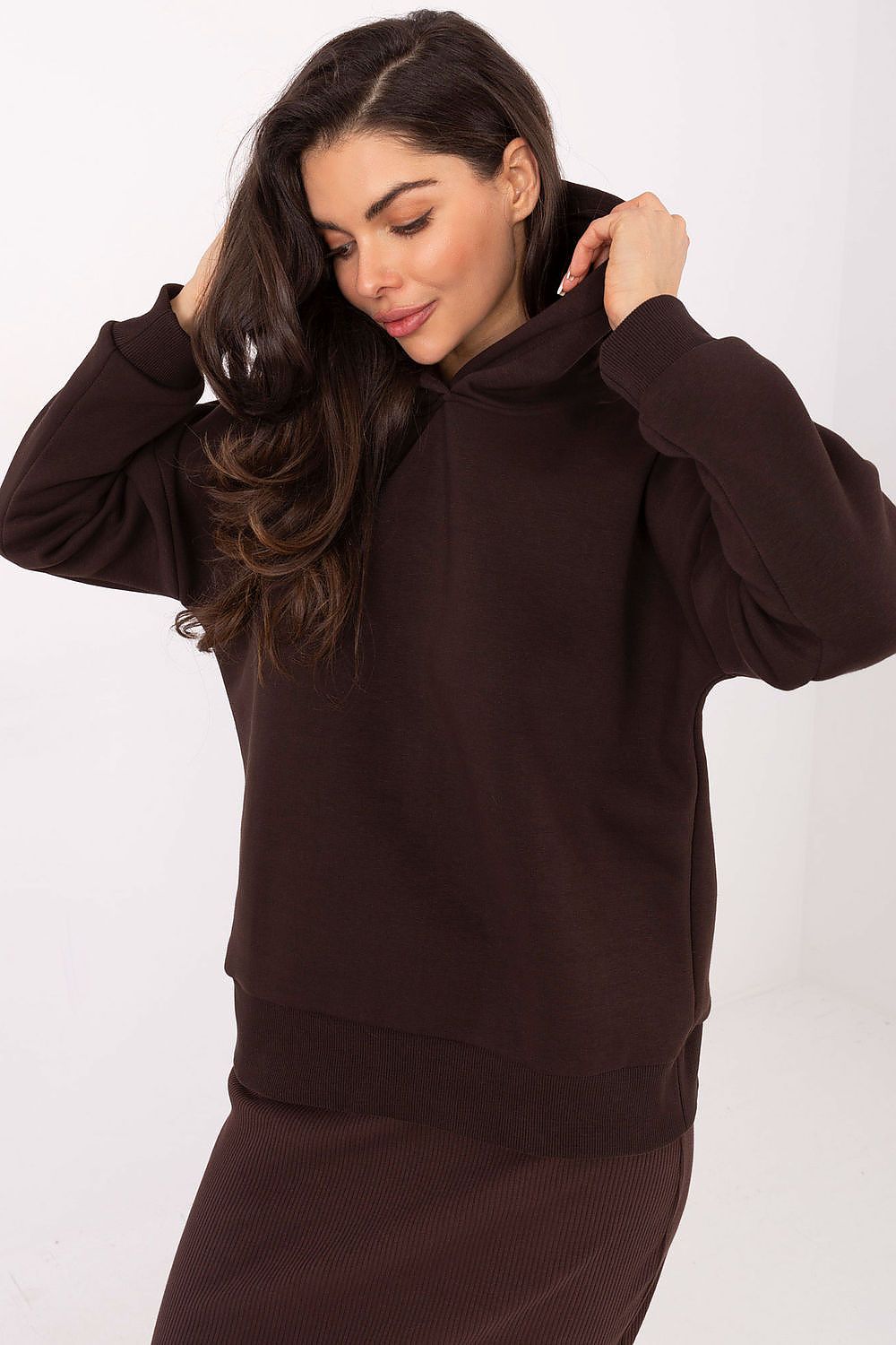   Bluza Damska Model RV-BL-A1006.27 Dark Brown - Relevance 