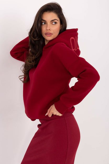  Bluza Damska Model RV-BL-A1006.27 Bordo - Relevance 