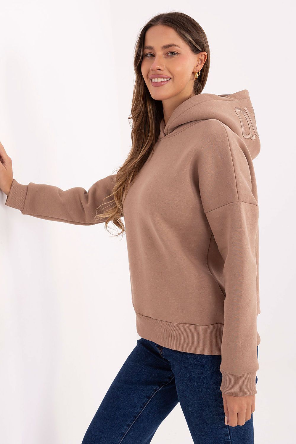   Bluza Damska Model RV-BL-A1006.27 Dark Beige - Relevance 