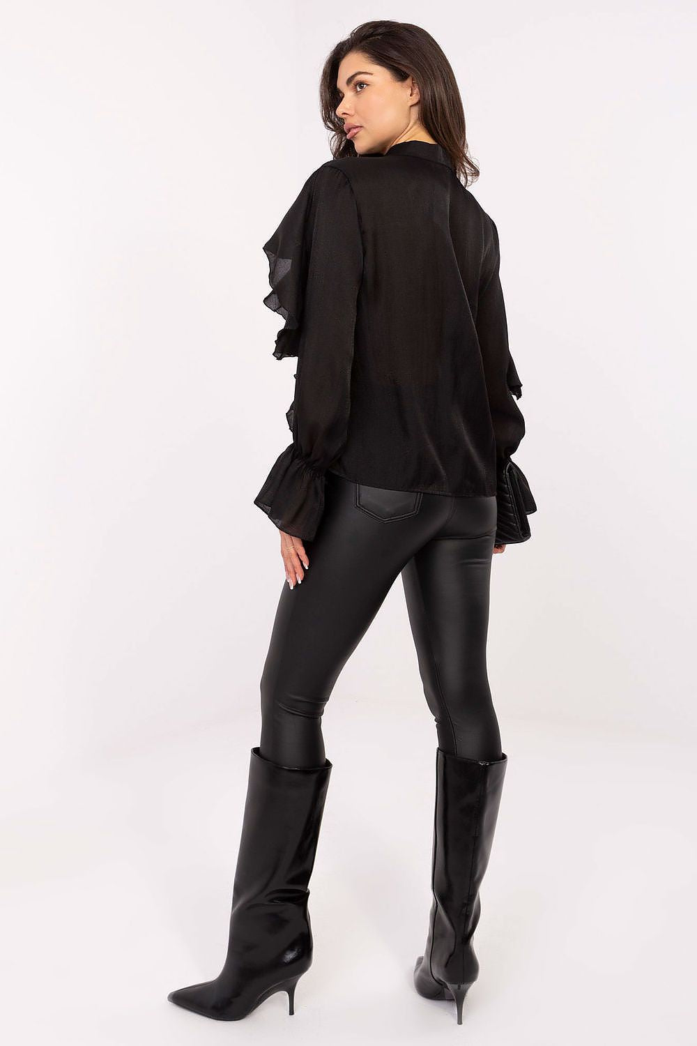   Koszula Damska Model MI-BZ-27427.96 Black - Rue Paris 