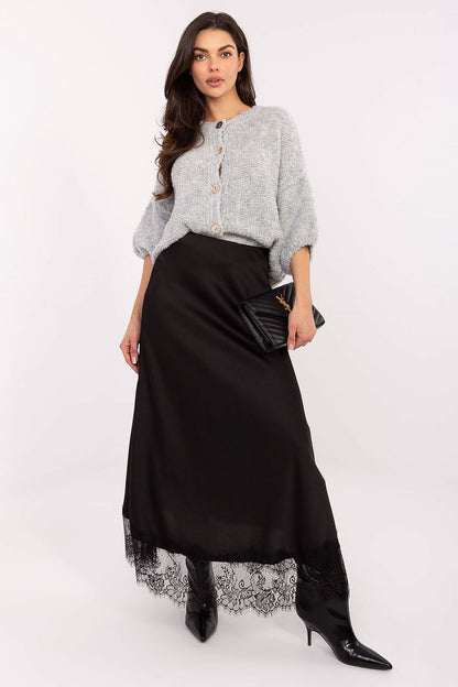  Spódnica Model MI-SD-4213-1.94 Black - Rue Paris 