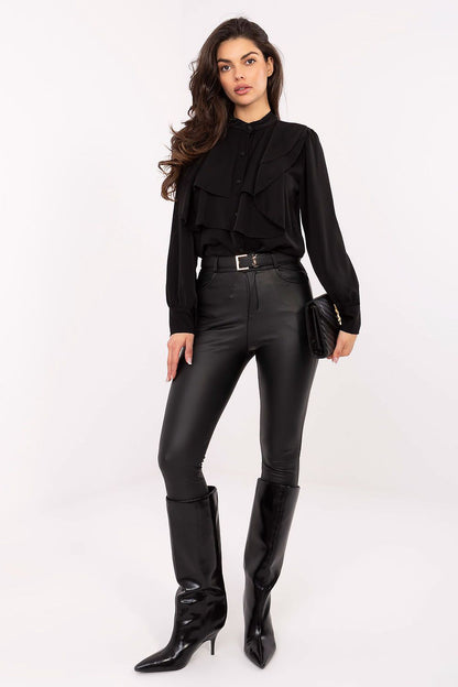   Koszula Damska Model MI-KS-3282.53 Black - Rue Paris 