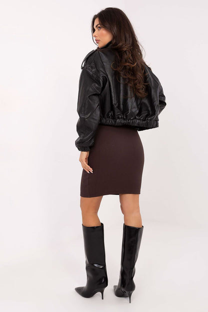  Spódnica Model RV-SD-4271.29P Dark Brown - Rue Paris 