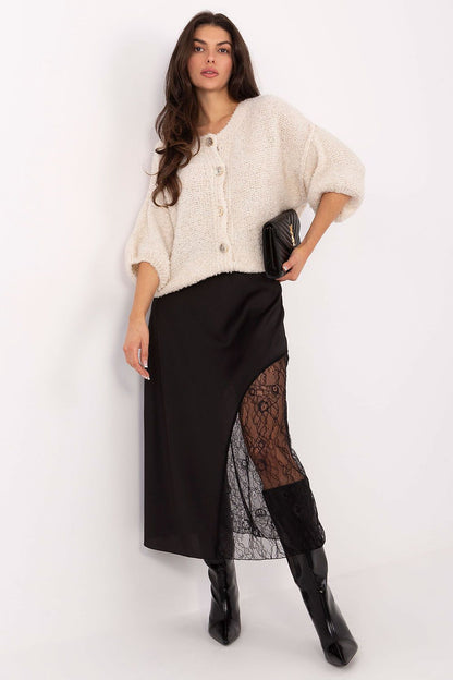 Spódnica Model MI-SD-3287.36 Black - Rue Paris 