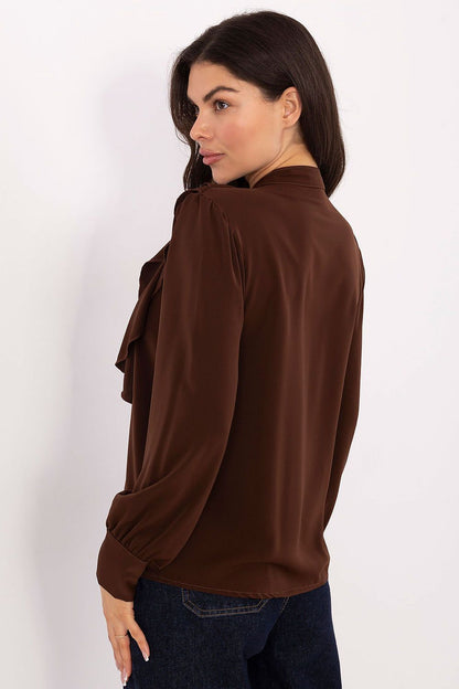   Koszula Damska Model MI-KS-3282.53 Brown - Rue Paris 