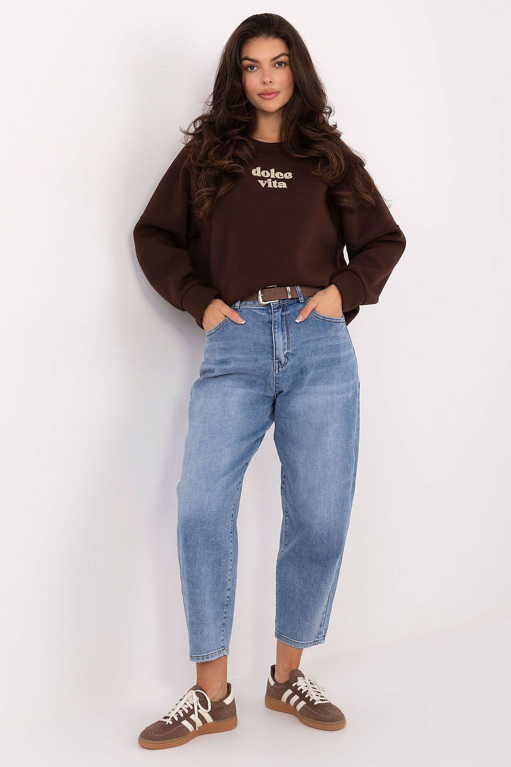   Bluza Damska Model MJ-BL-H2525.66 Dark Brown - Factory Price 