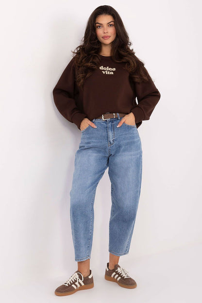   Bluza Damska Model MJ-BL-H2525.66 Dark Brown - Factory Price 