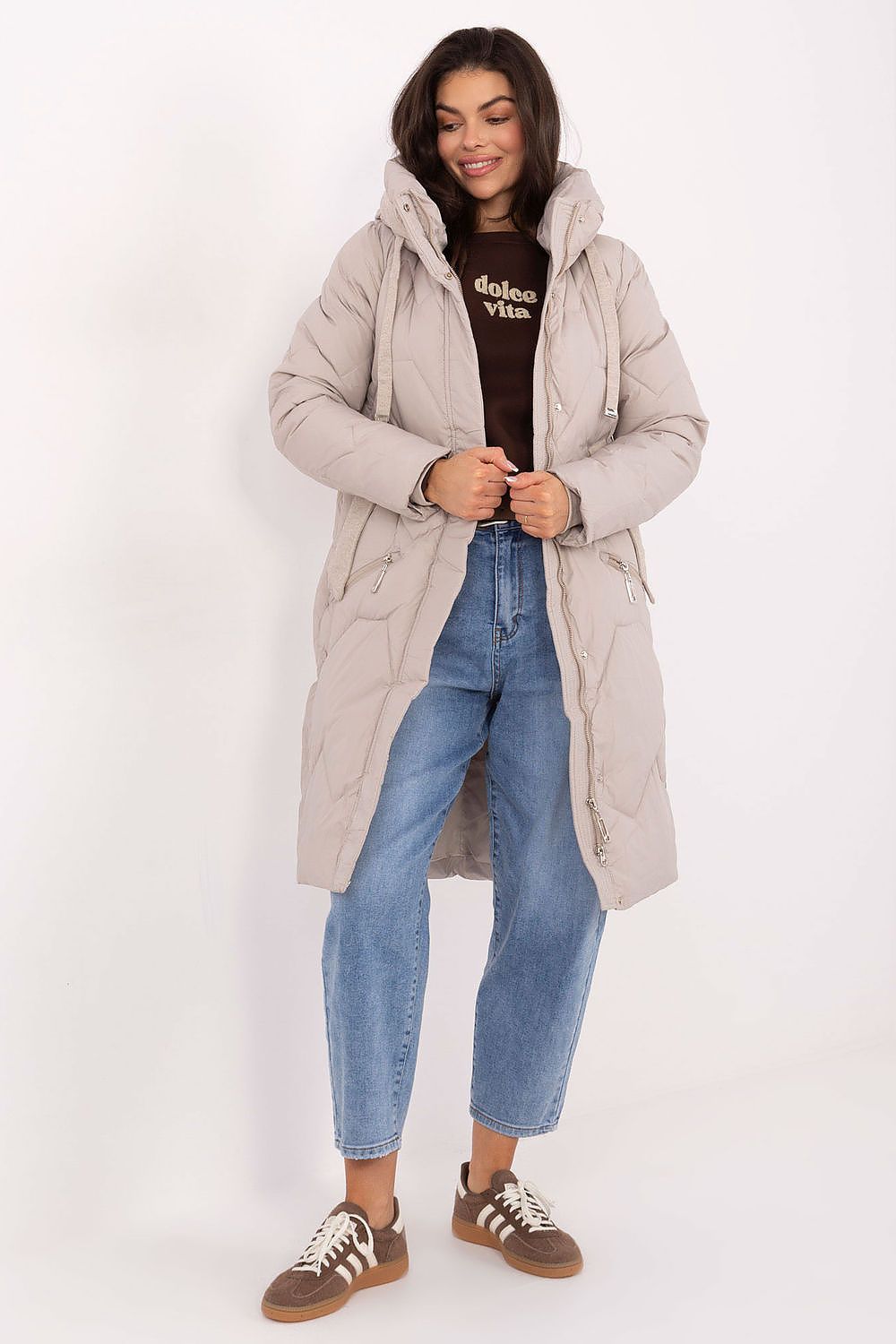  Kurtka Damska Model MBM-PL-WJ25-170.98P Beige - MBM 