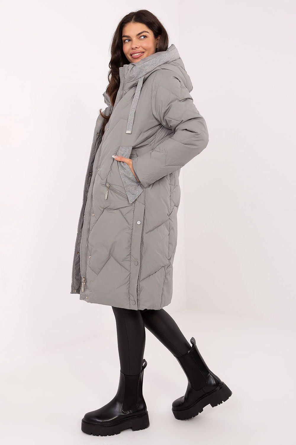   Kurtka Damska Model MBM-PL-WJ25-170.98P Grey - MBM 