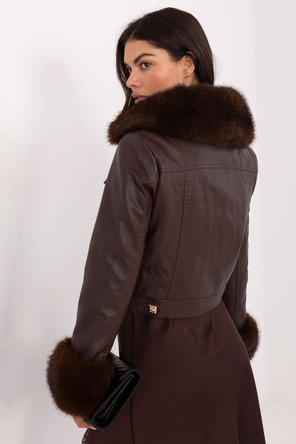   Kurtka Damska Model MBM-KR-PU25-017.97P Brown - MBM 