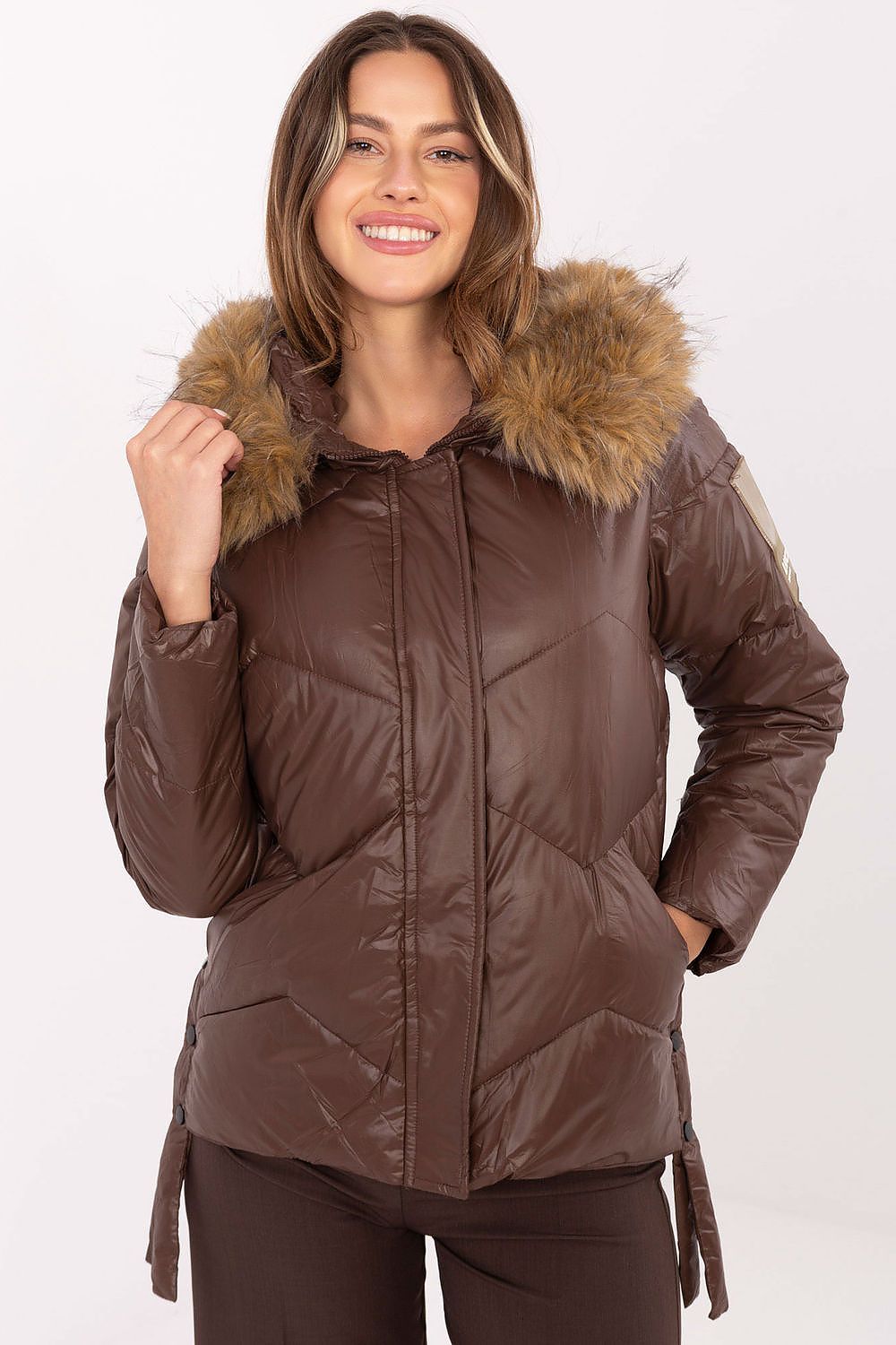   Kurtka Damska Model MBM-KR-856.98P Brown - MBM 