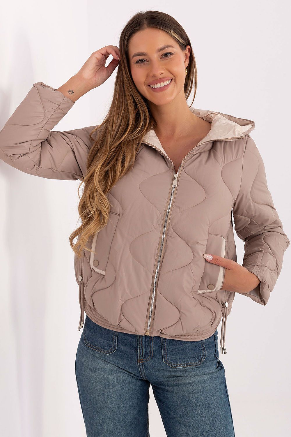   Kurtka Damska Model MBM-KR-2211.88 Dark Beige - MBM 