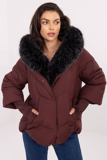   Kurtka Damska Model MBM-KR-2755.76 Bordo - MBM 
