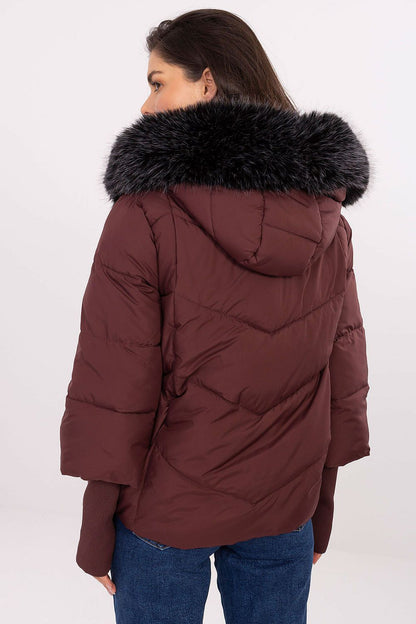   Kurtka Damska Model MBM-KR-2755.76 Bordo - MBM 