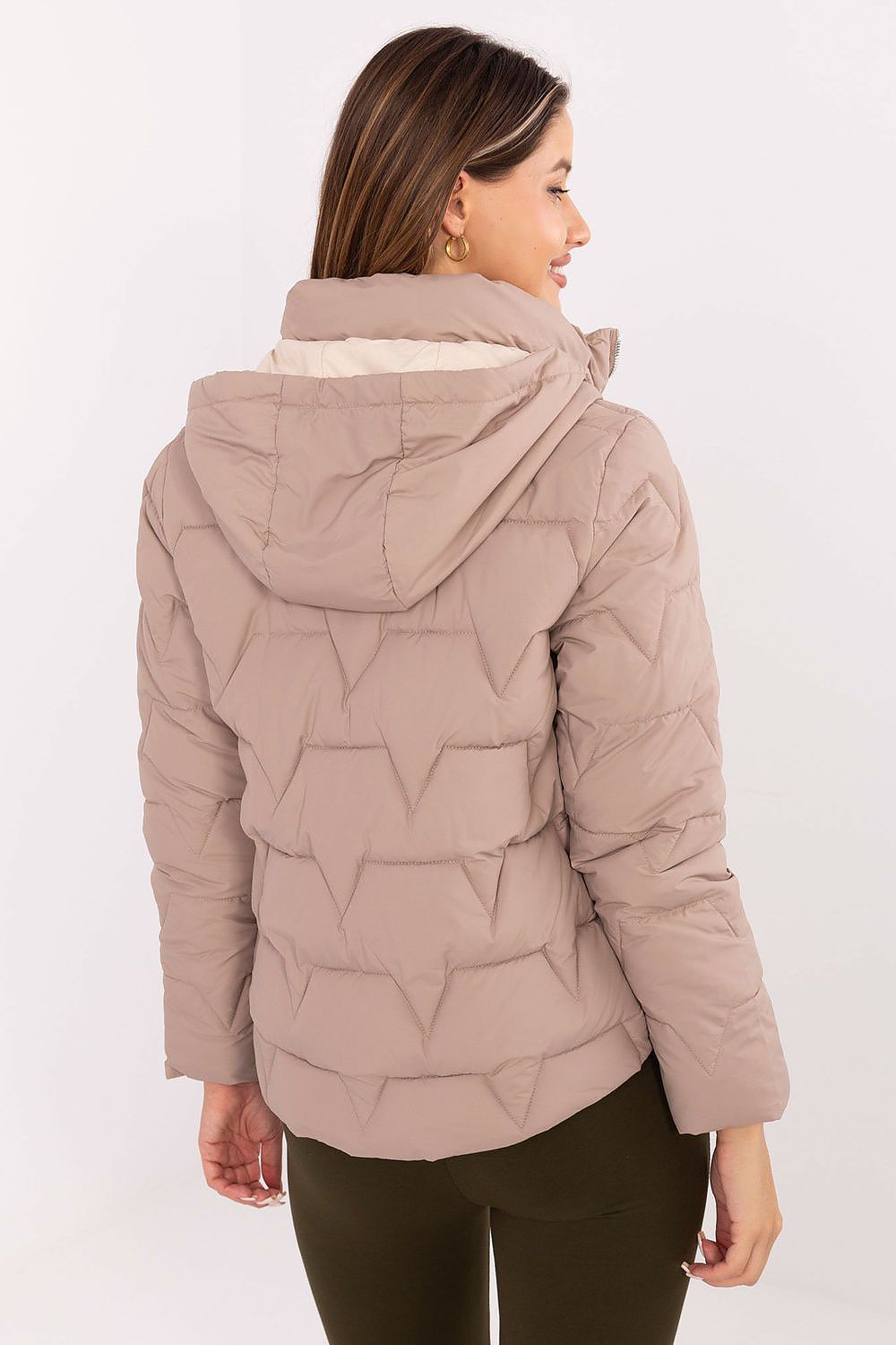   Kurtka Damska Model MBM-KR-2522.31 Dark Beige - MBM 