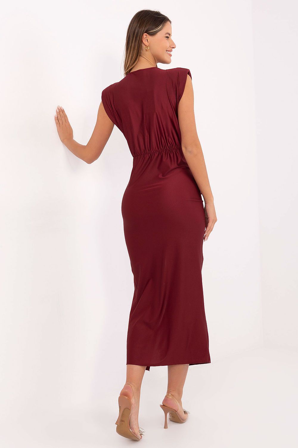  Sukienka Model IT-SK-21171.07P Bordo - Italy Moda 