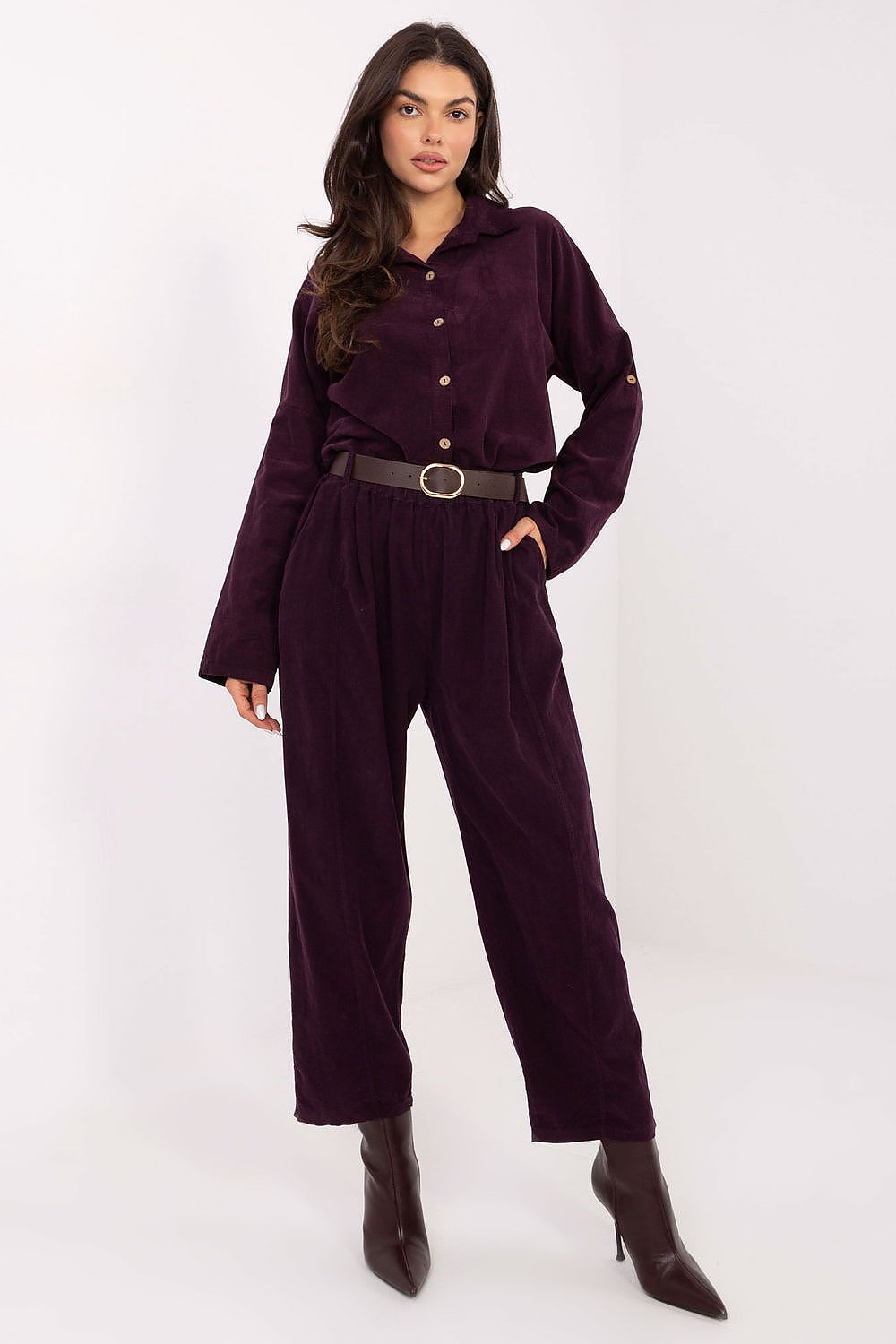   Koszula Damska Model IT-KS-22390.81 Dark Violet - Italy Moda 