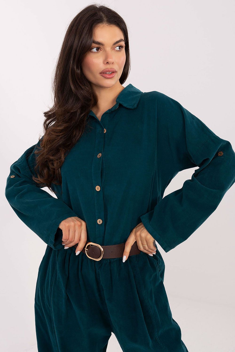   Koszula Damska Model IT-KS-22390.81 Morski - Italy Moda 