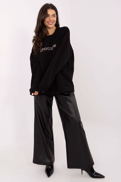   Bluza Damska Model RV-BL-A1036.22 Black - Rue Paris 