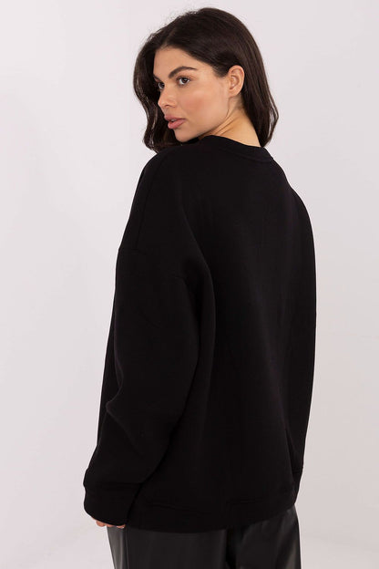   Bluza Damska Model RV-BL-A1036.22 Black - Rue Paris 