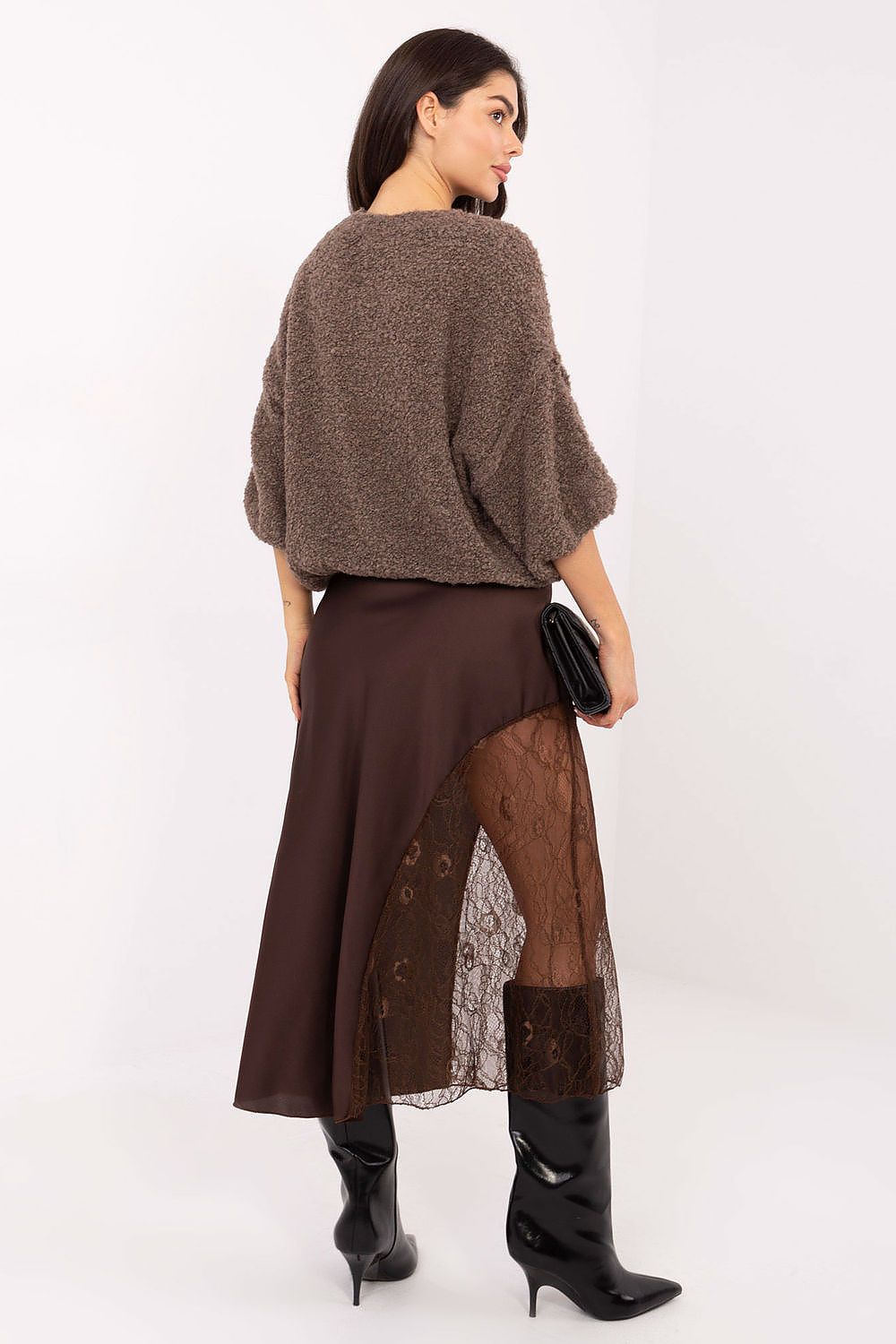  Spódnica Model MI-SD-3287.36 Brown - Rue Paris 