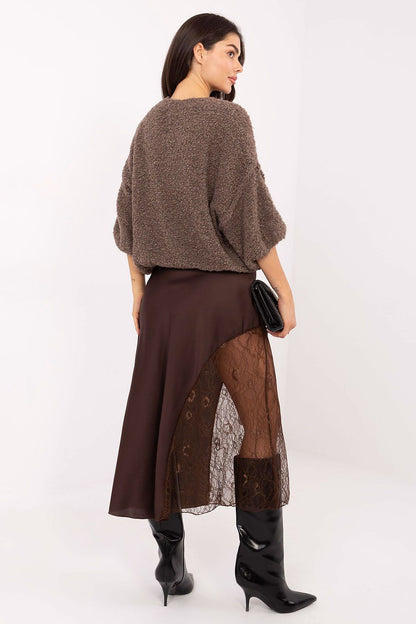  Spódnica Model MI-SD-3287.36 Brown - Rue Paris 