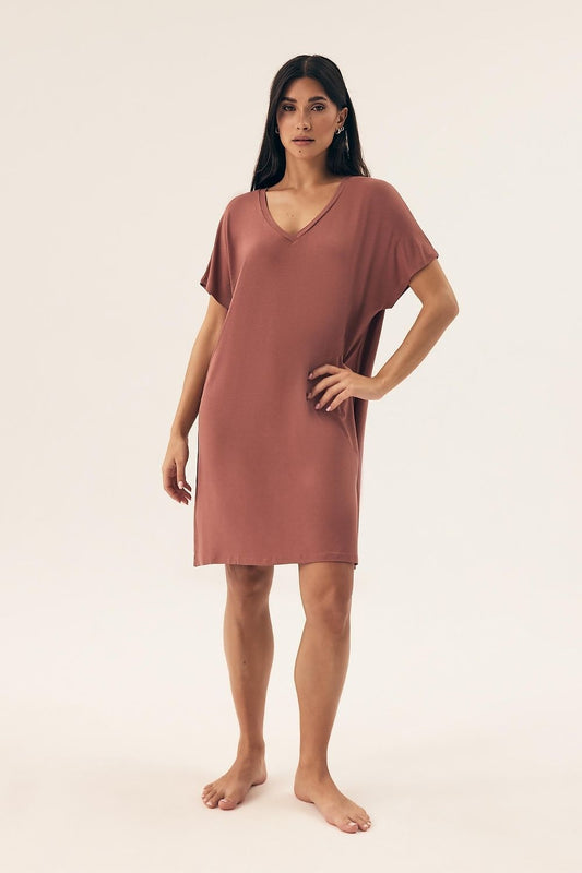  Koszulka nocna Koszula Nocna Model Noves 43041 Dirty Pink - Henderson 
