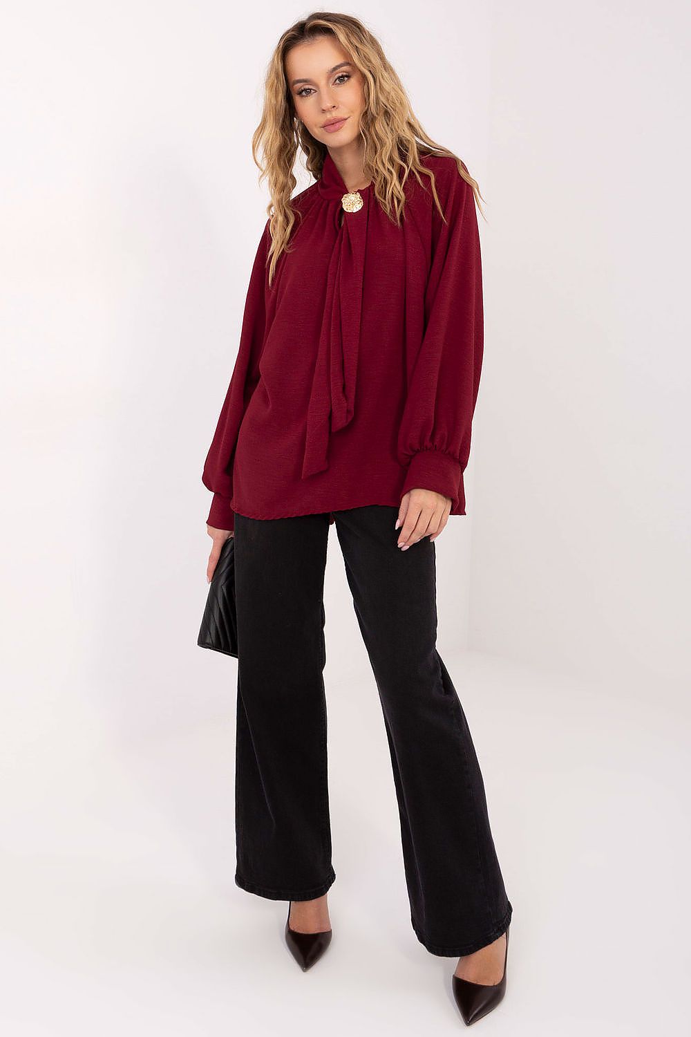   Bluzka Model MI-BZ-272509.07 Bordo - Italy Moda 