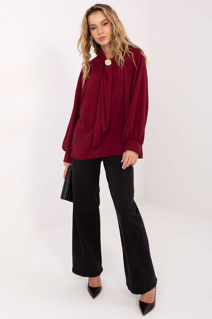   Bluzka Model MI-BZ-272509.07 Bordo - Italy Moda 