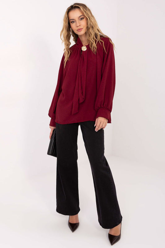   Bluzka Model MI-BZ-272509.07 Bordo - Italy Moda 