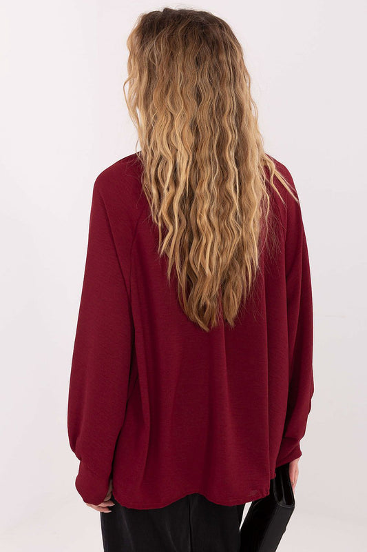   Bluzka Model MI-BZ-272509.07 Bordo - Italy Moda 