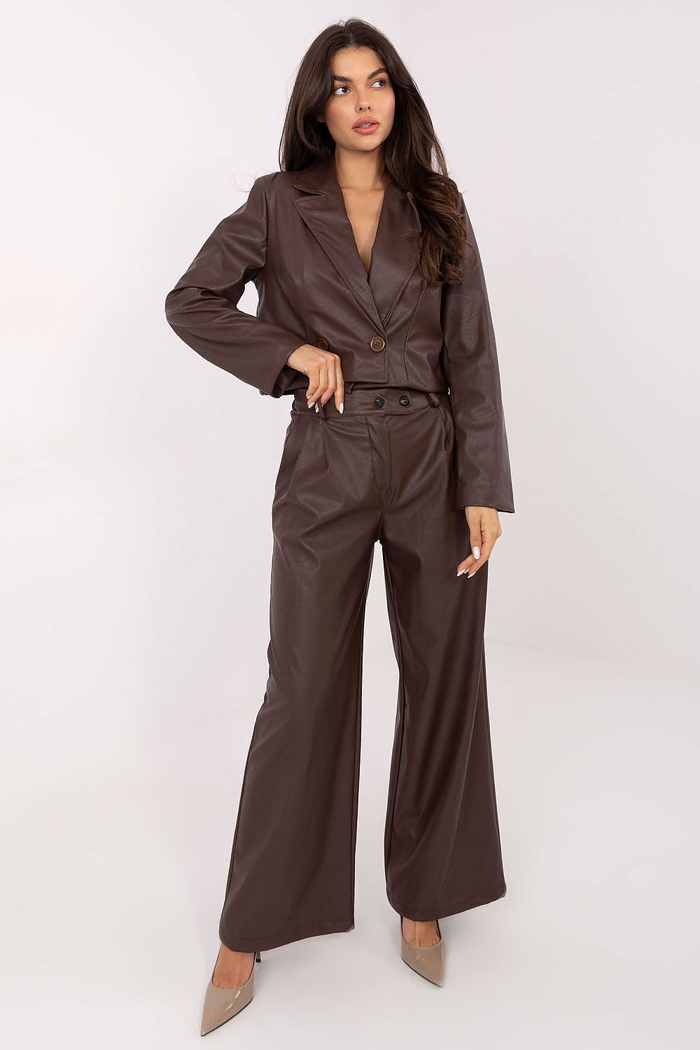   Marynarka Model IT-KR-FL9719.06P Brown - Italy Moda 