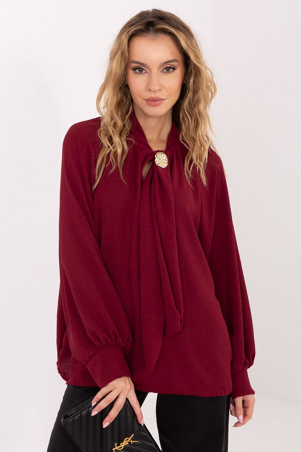  Bluzka Model MI-BZ-272509.07 Bordo - Italy Moda 