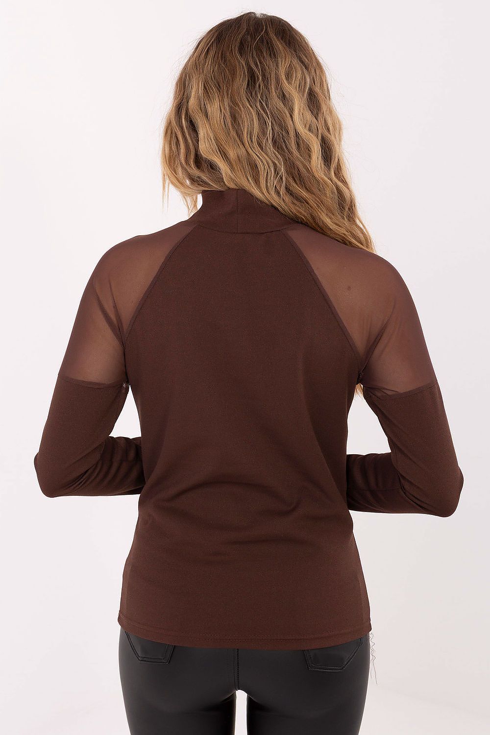   Bluzka Model MI-BZ-M776.13 Brown - Rue Paris 