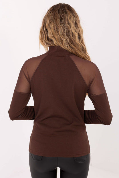   Bluzka Model MI-BZ-M776.13 Brown - Rue Paris 