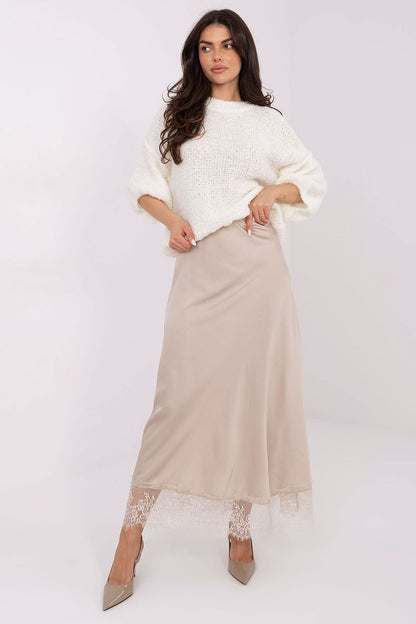  Spódnica Model MI-SD-4213-1.94 Light Beige - Rue Paris 